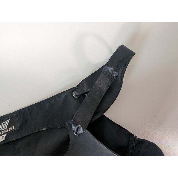 Emporio Armani Black Logo Smock Dress Women's Size 38 US 2 - Picture 11 of 11